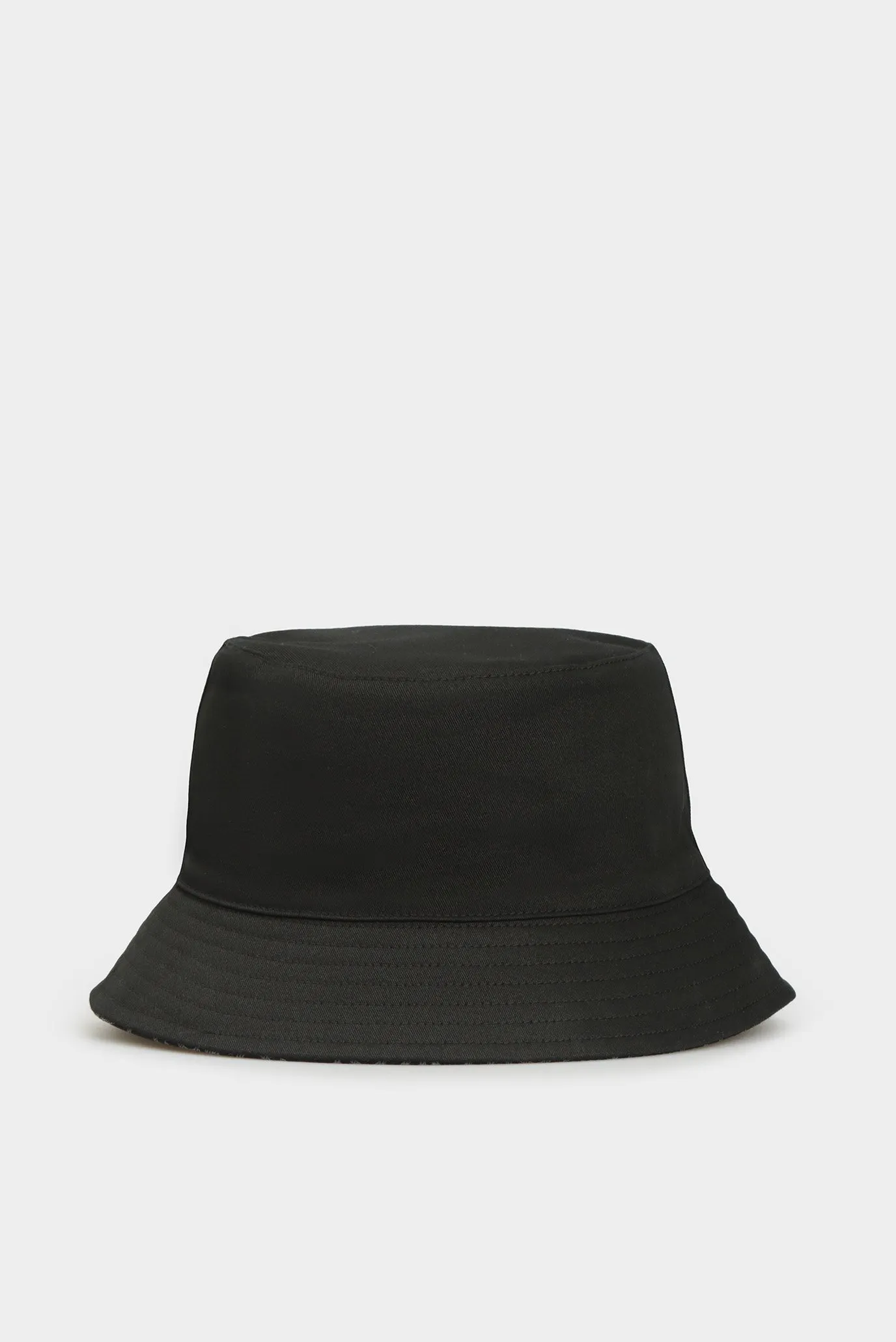 Женская черная двусторонняя панама 6