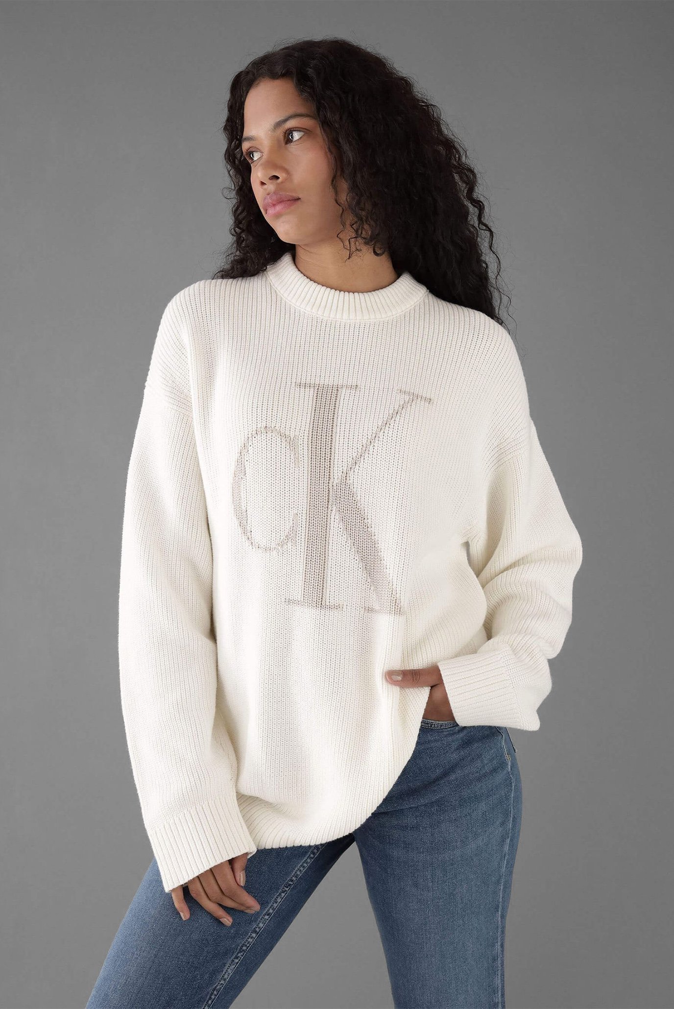 Свитер CK INTARSIA HIGH NECK SWEATER 1