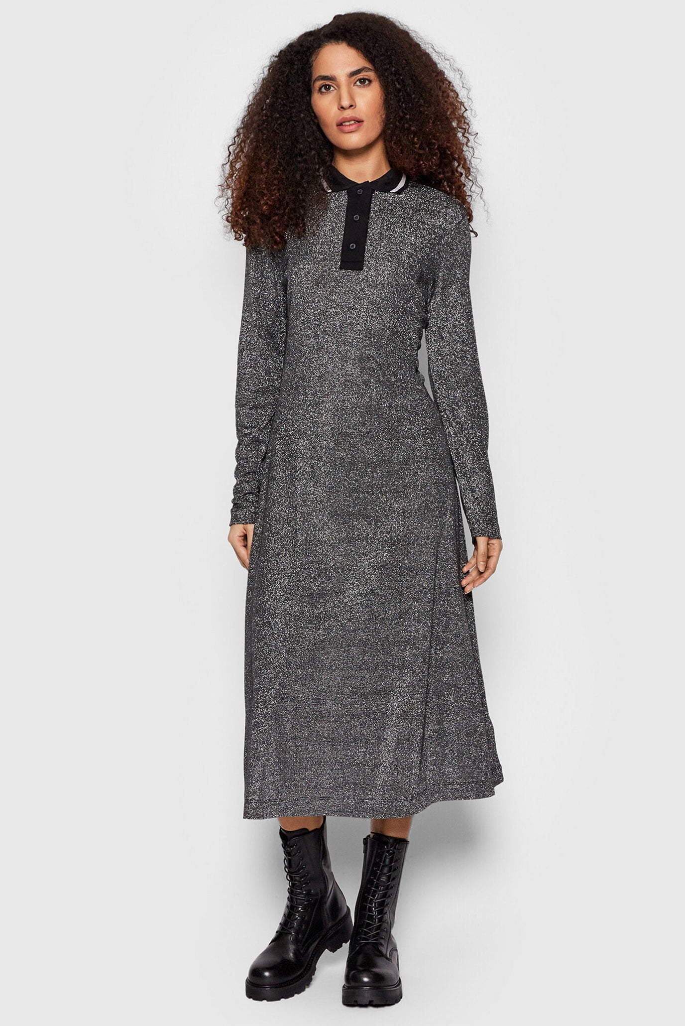 Платье LUREX F&F MIDI POLO DRESS LS 2
