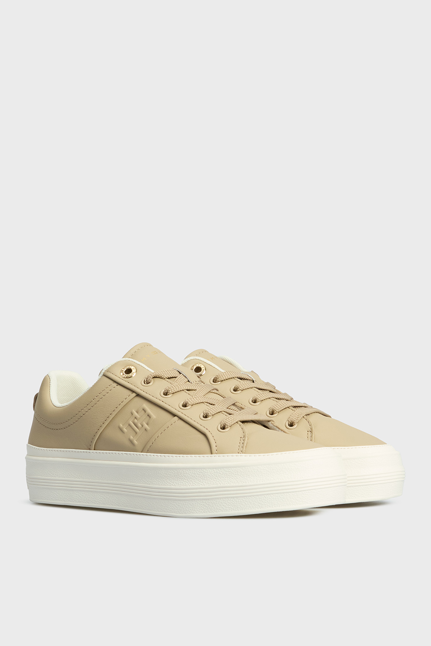 Женские бежевые сникерсы ESSENTIAL VULC SNEAKER MONOGRAM 3