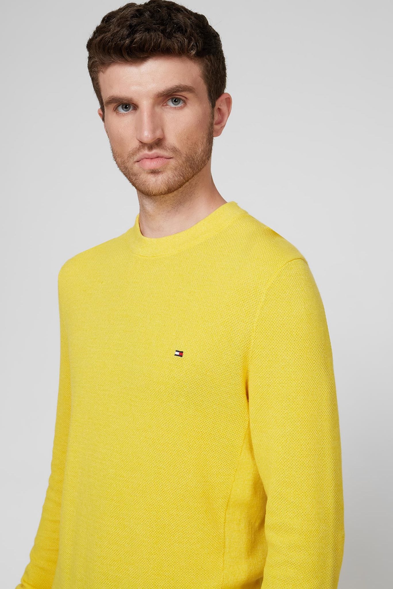 Мужской желтый джемпер MOULINE RICECORN SWEATER 2