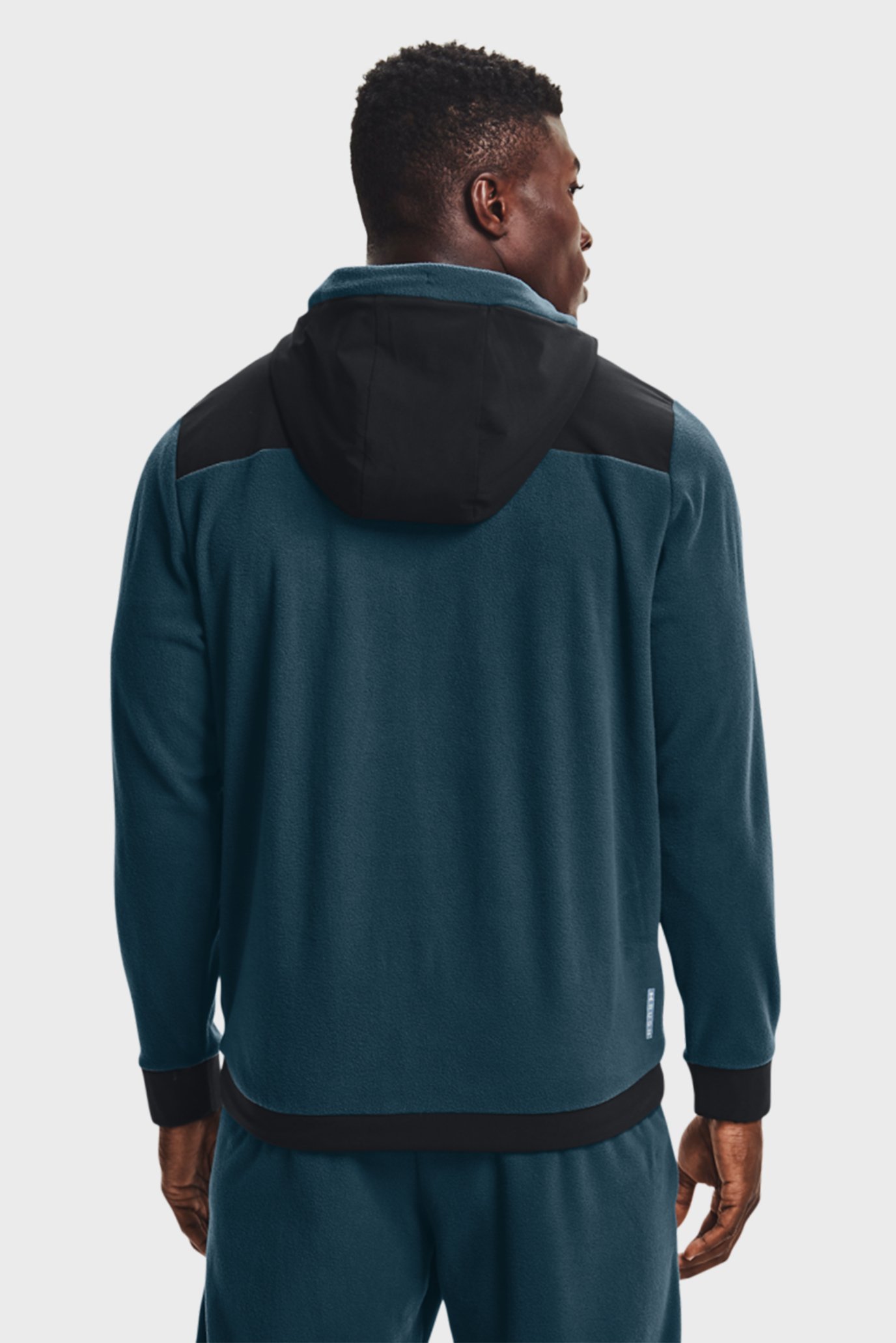 Мужское синее худи UA RUSH FLEECE FZ HOODIE 3