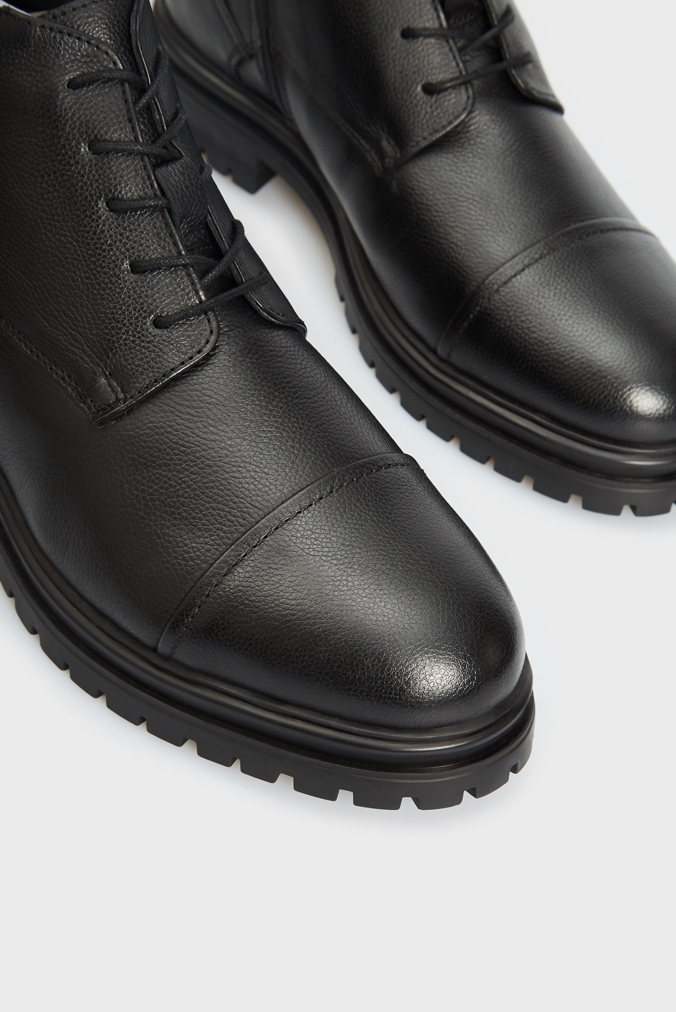 Мужские черные кожаные ботинки Aksel 9