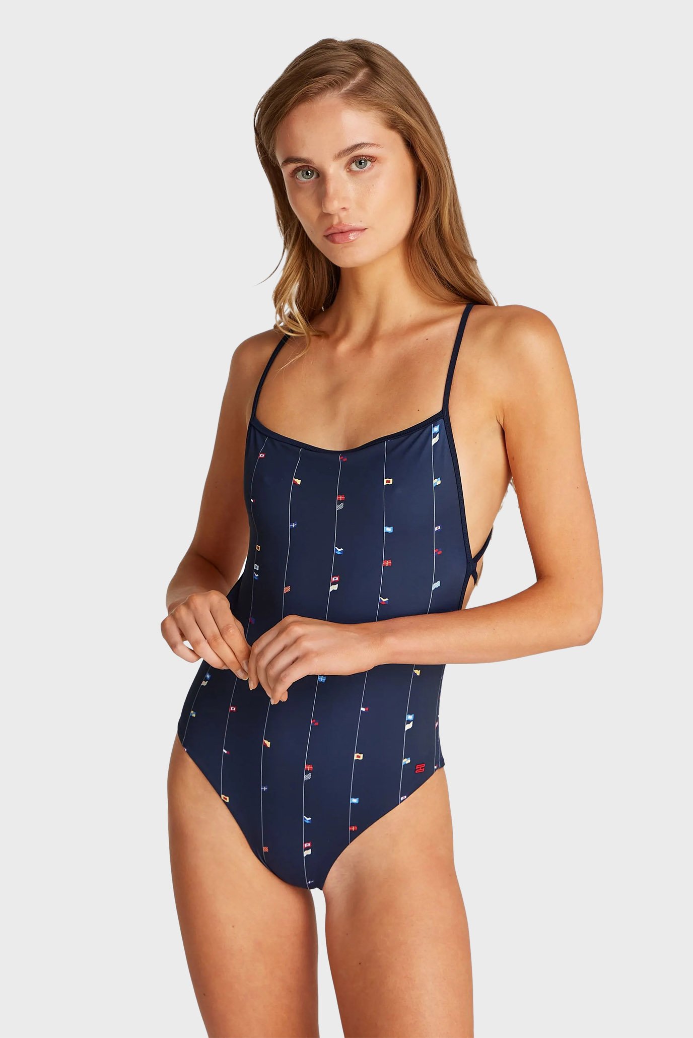 Купальник/STRAIGHT NECK ONE PIECE PRINT 1