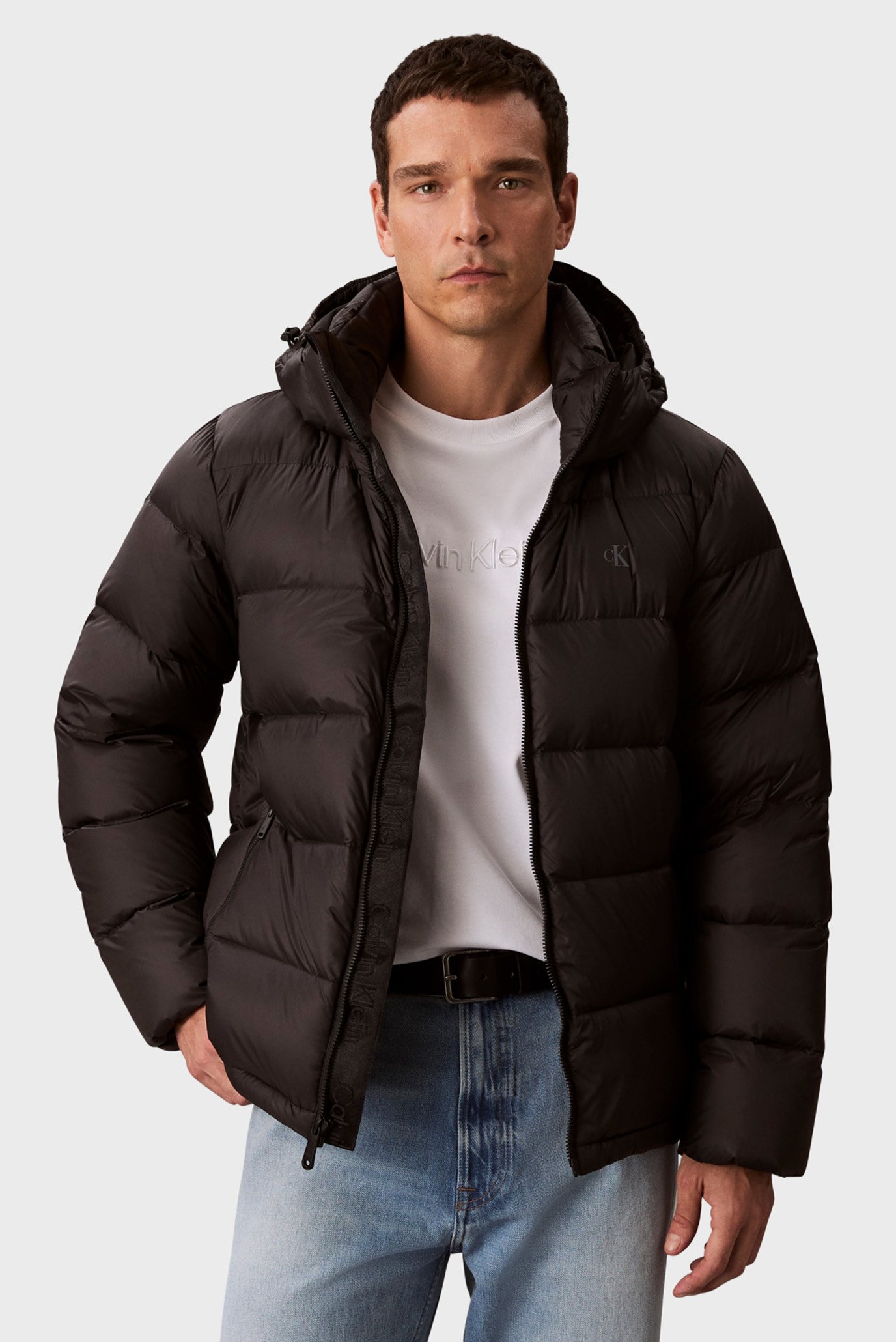 Куртка зимняя/LS NYLON ZIP OFF HOOD DOWN PUFFE 1
