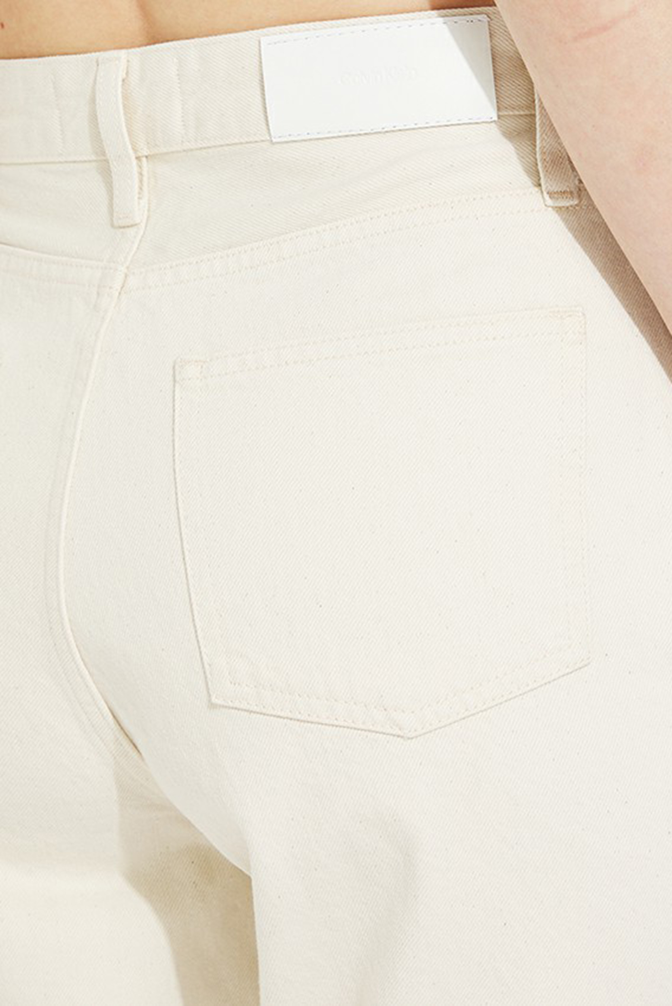 Джинсы HIGH RISE SLIM STRAIGHT - ECRU 3