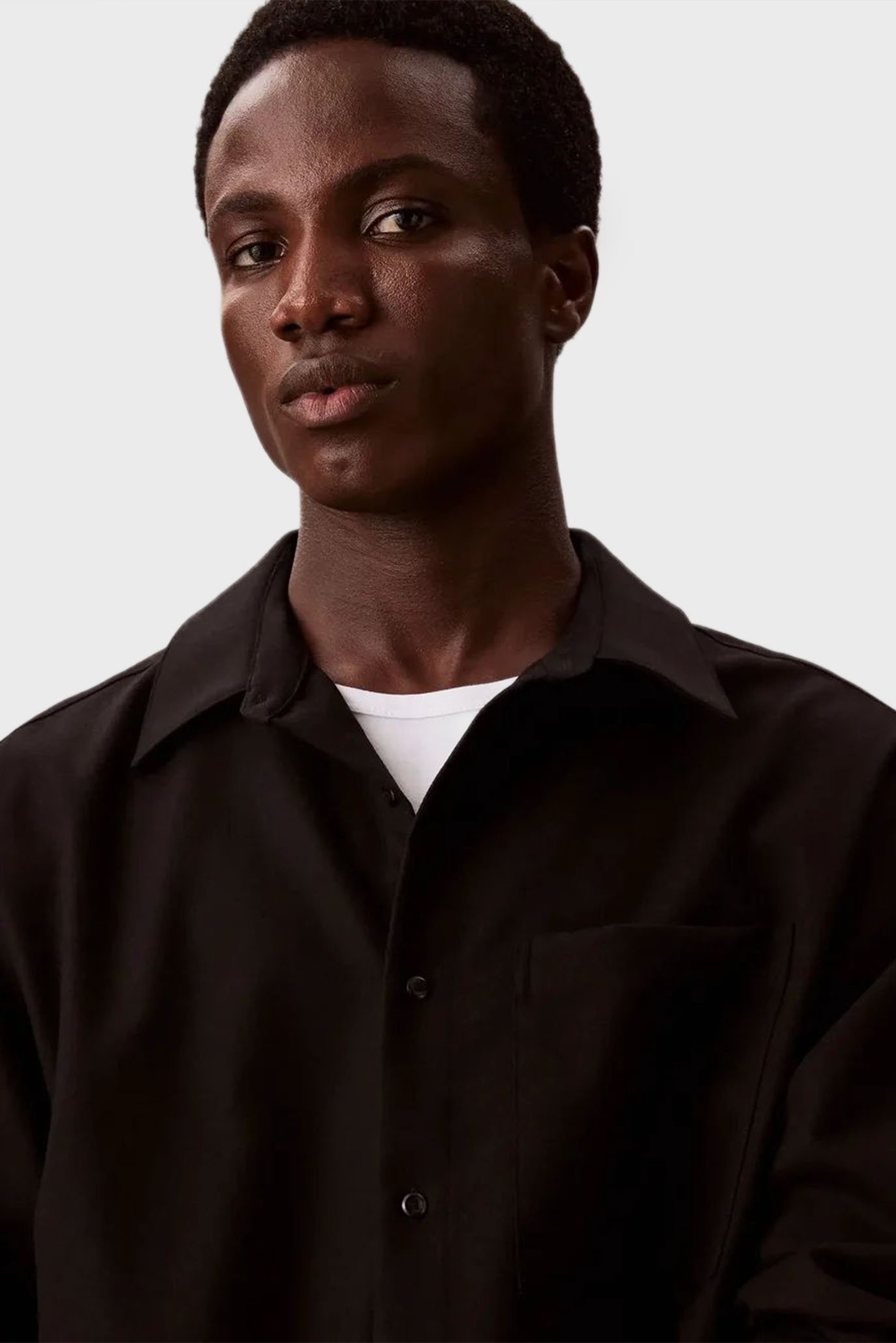 Рубашка LS SOLID SILK WOOL EASY SHIRT 4