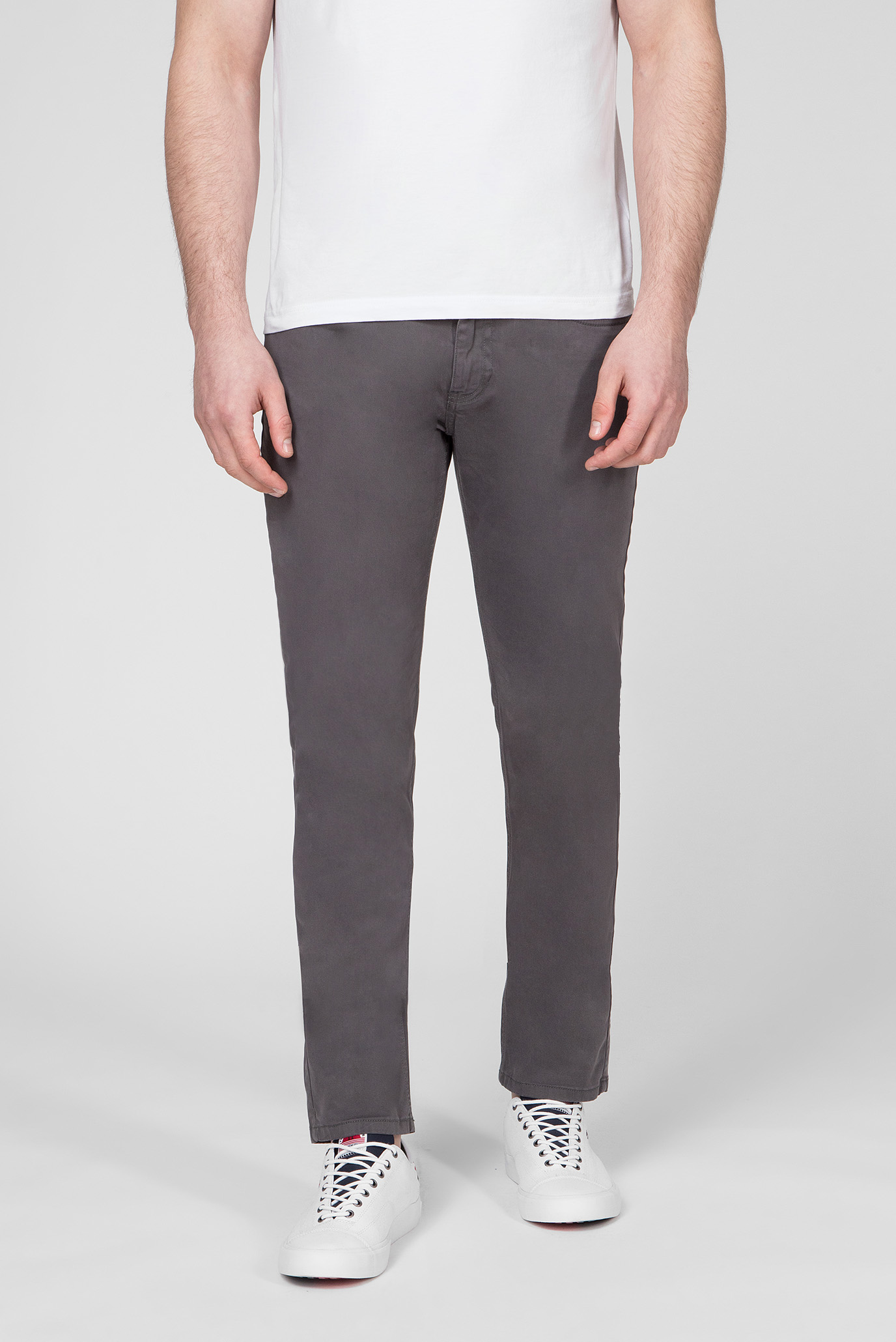 Мужские серые чиносы STRAIGHT DENTON FLEX 6