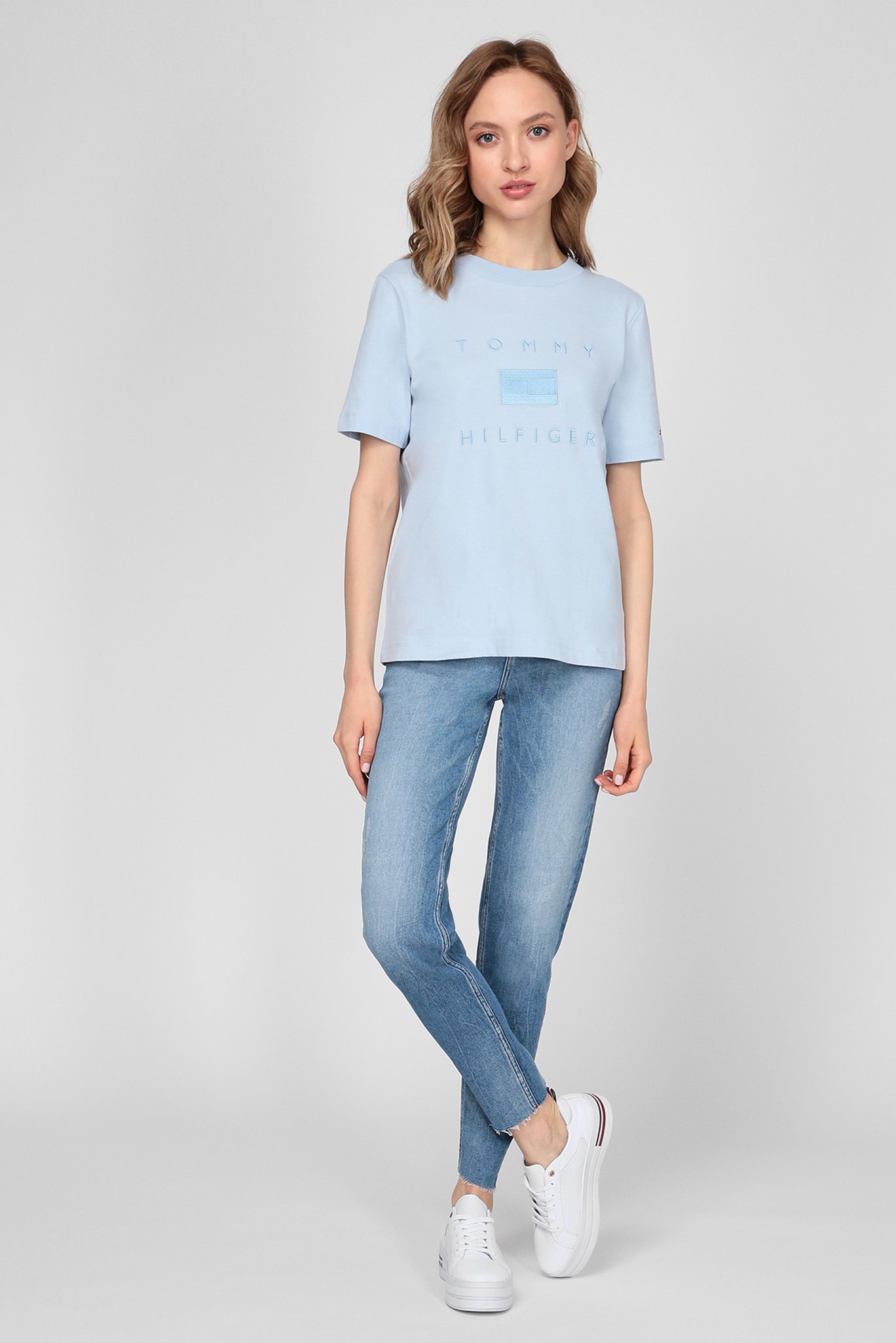 Женские синие джинсы GRAMERCY TAPERED HW A LAY 2