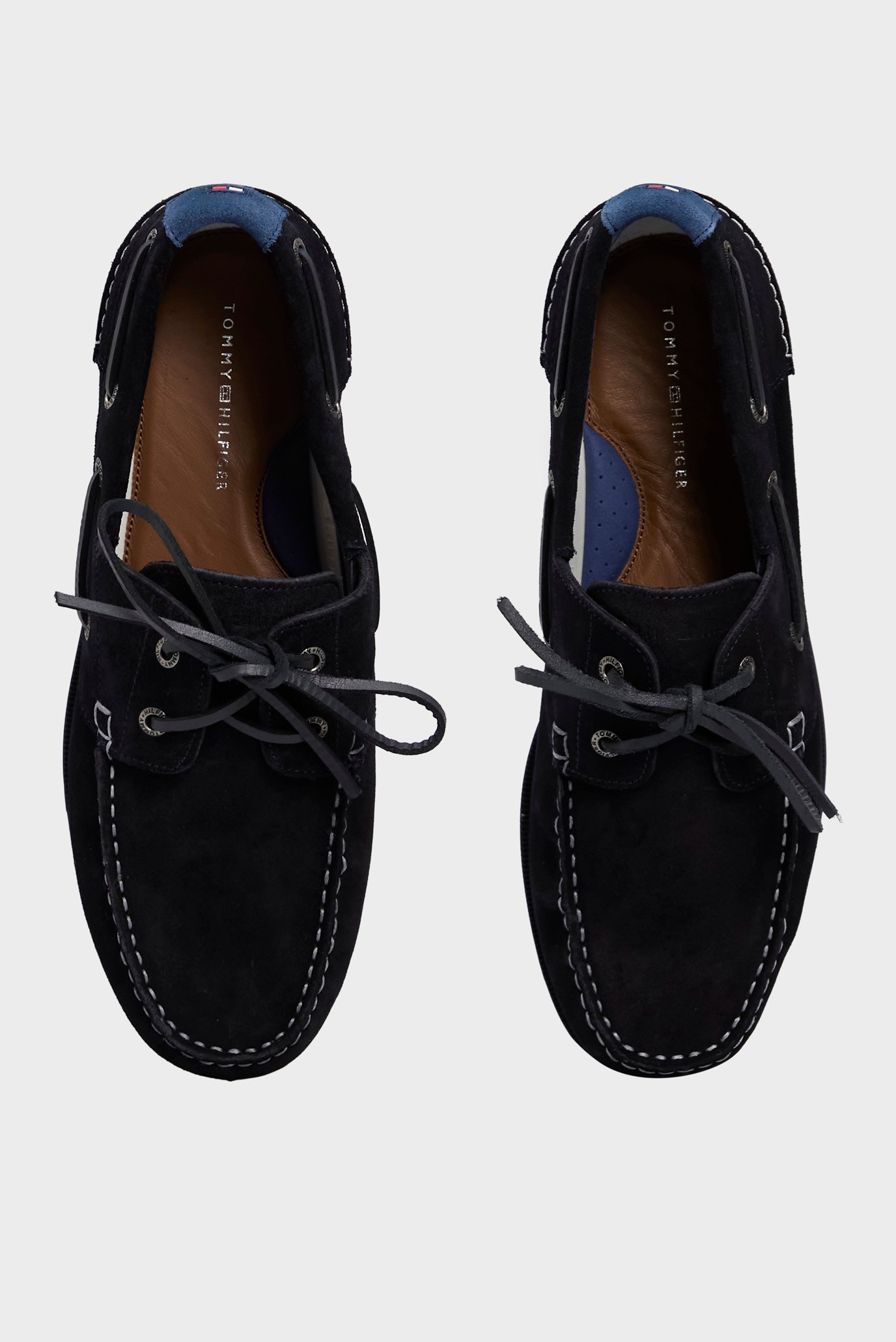 Мужские темно-синие замшевые топсайдеры TH BOAT SHOE CORE SUEDE 4