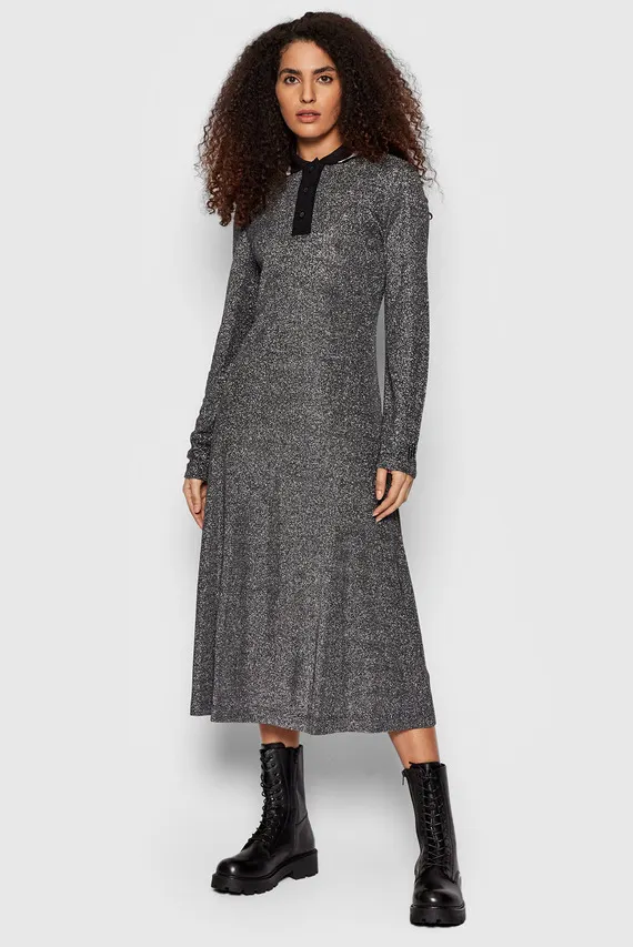 Платье LUREX F&F MIDI POLO DRESS LS Tommy Hilfiger