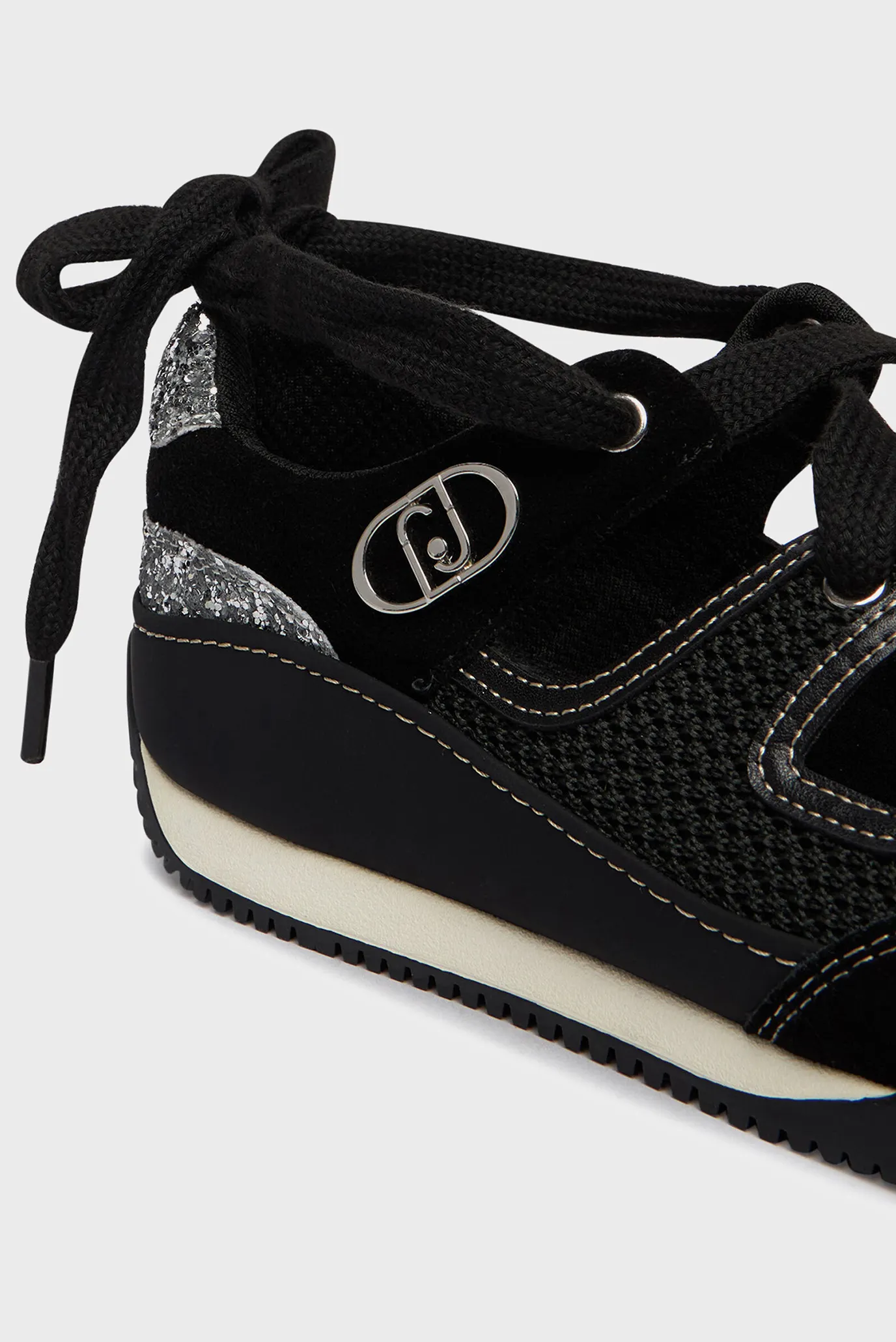 Кроссовки LEWIS 03 - SNEAKER MESH COW SUEDE GLITT BLACK 6