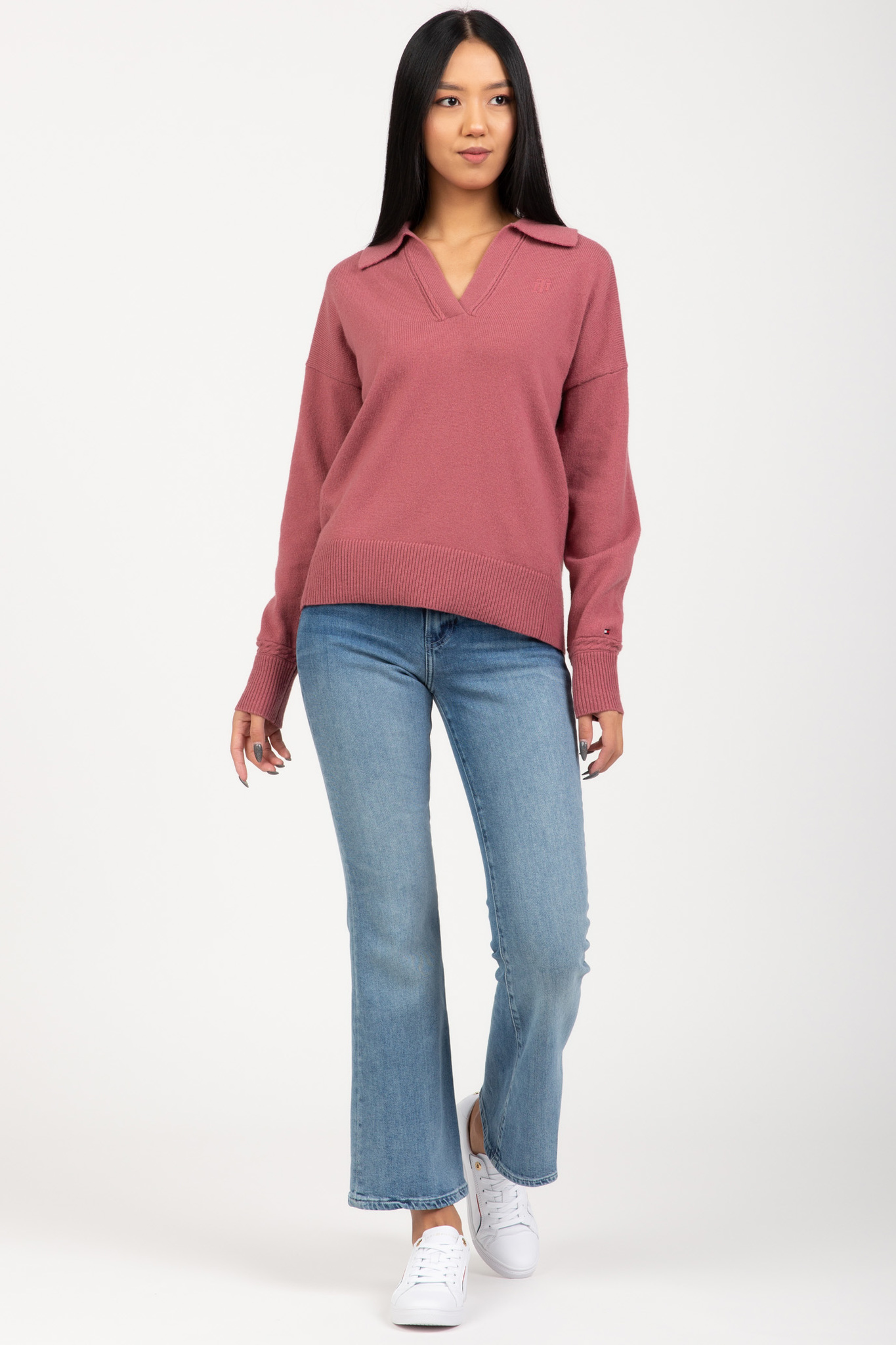 Свитер WOOL BLEND POLO-NK SWEATER 2