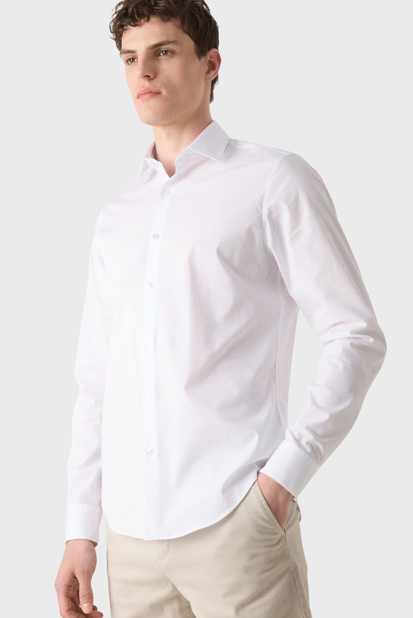 Рубашка SLIM ESNTL POPLIN NOS STR SLD 6