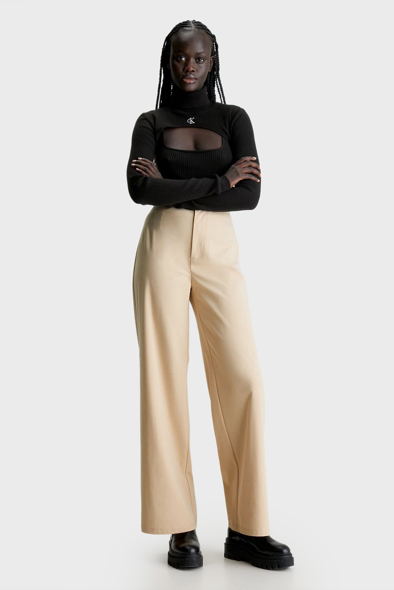 Штаны WIDE LEG KNIT PANT 2