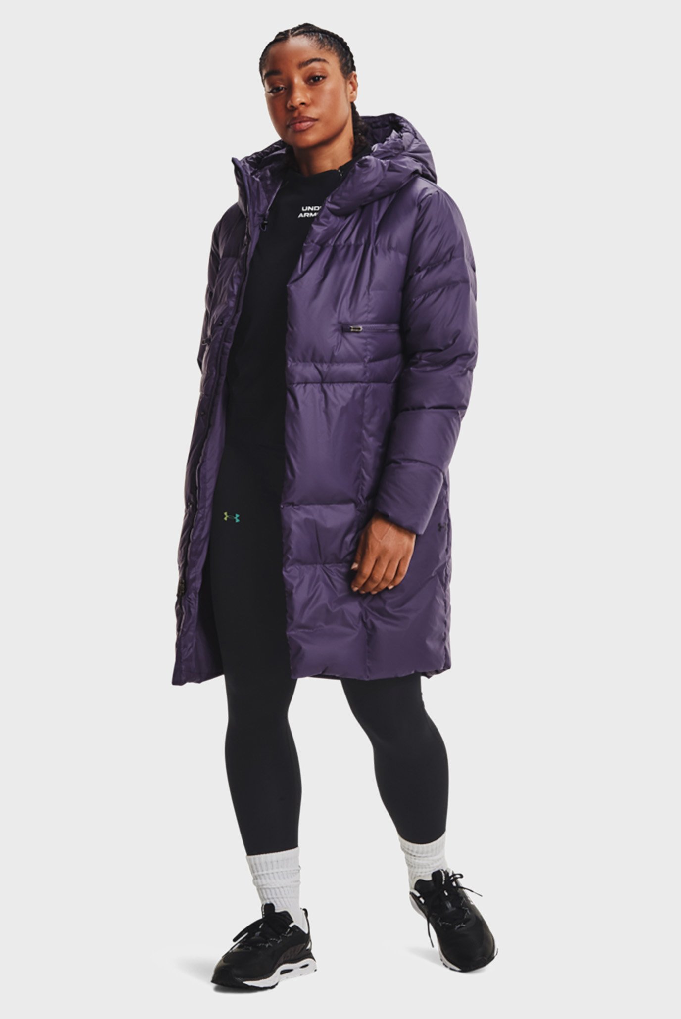 Женский фиолетовый пуховик UA Armour Down Parka 2