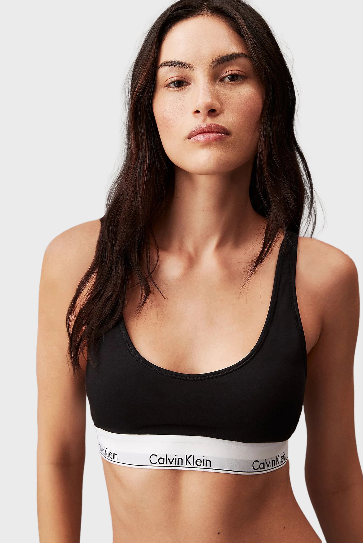 Женский черный топ LIGHTLY LINED BRALETTECalvin Klein Женский черный топ LIGHTLY LINED BRALETTE 5