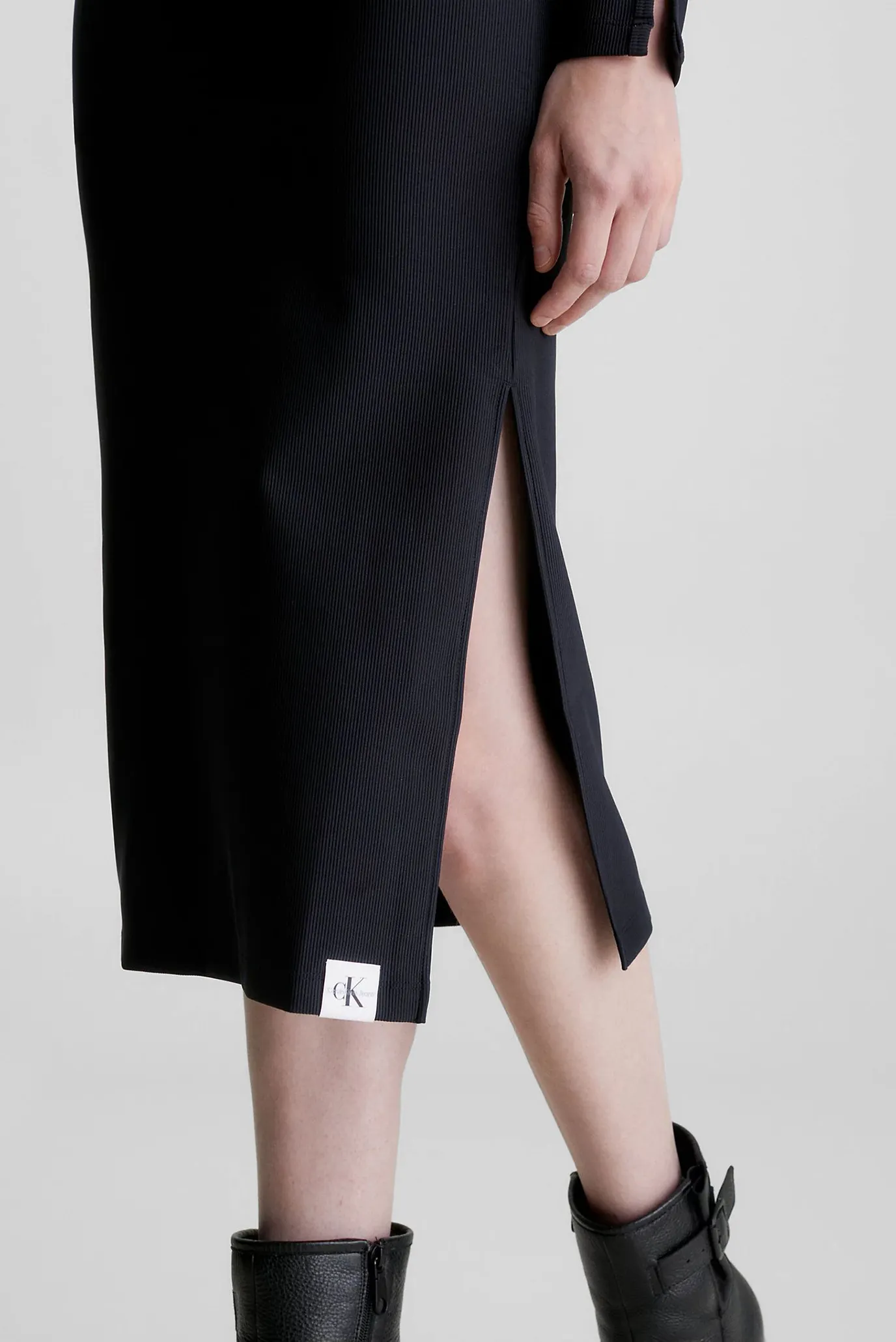 Платье TAB SLEEVE SPLIT RIB  LONG DRESS 4