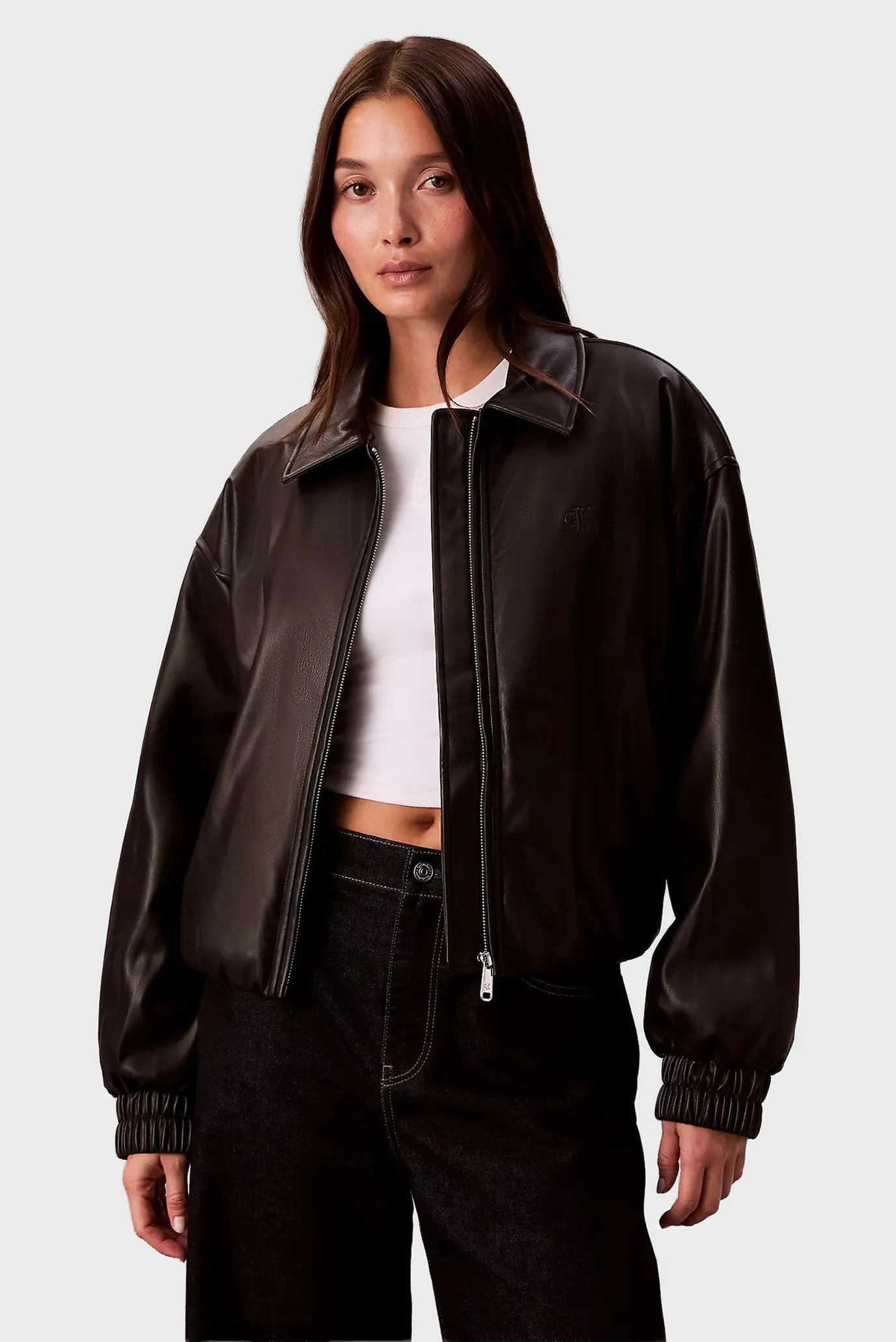 Куртка кожаная FAUX LEATHER INSULATED BOMBER 1