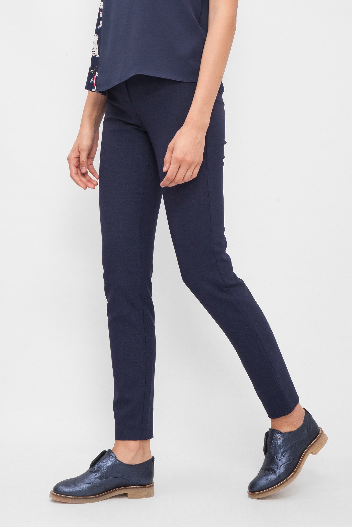 Женские темно-синие брюки 7