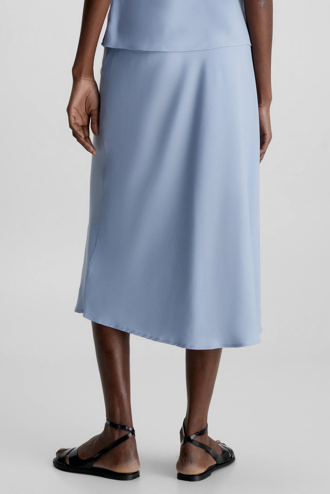 Женская голубая юбка RECYCLED CDC BIAS CUT MIDI 2