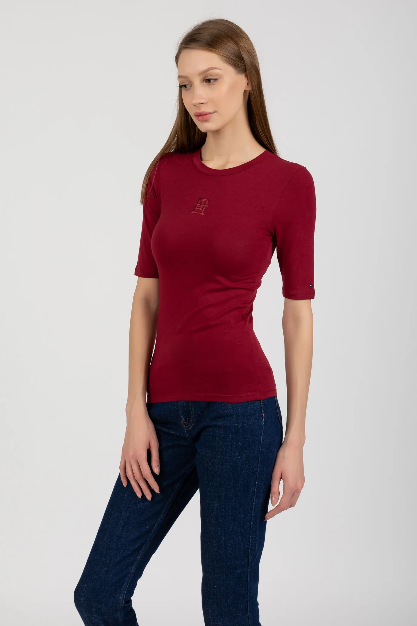 Футболка SLIM MONOGRAM TONAL EMB 1 2 SLV 2