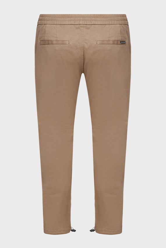 Мужские коричневые чиносы MONOLOGO BADGE CASUAL CHINO