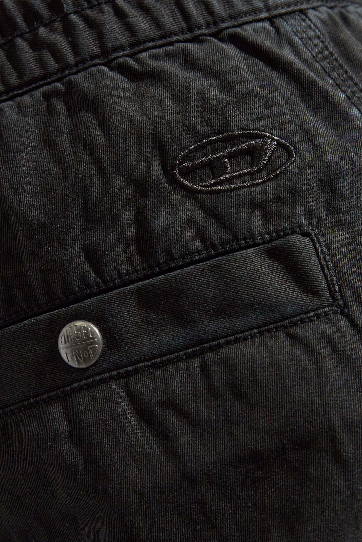 Мужские черные карго P-DANZEL PANTALONI 5
