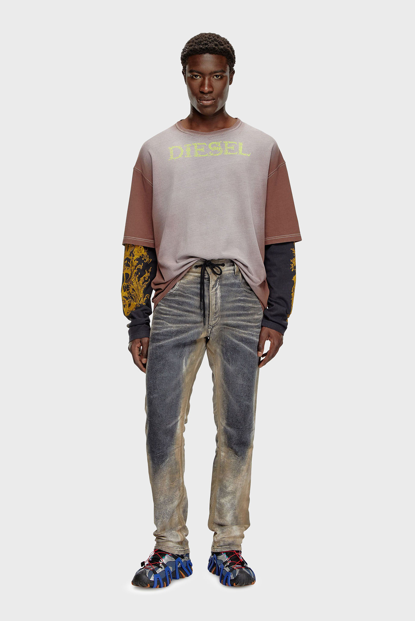 Мужские серые джинсы D-KROOLEY-B JOGG Sweat jeans 2