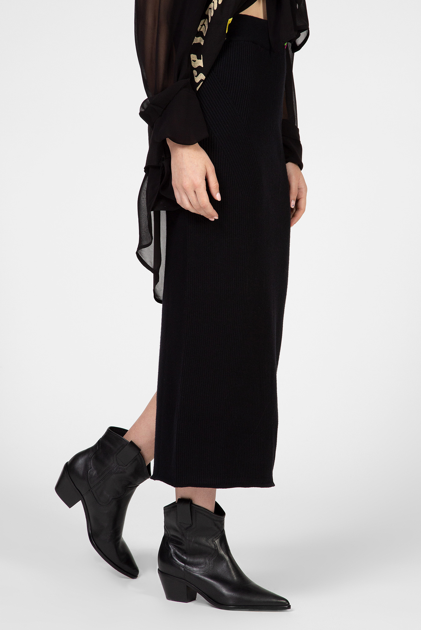 Женская черная юбка M-CLOCK GONNA 8