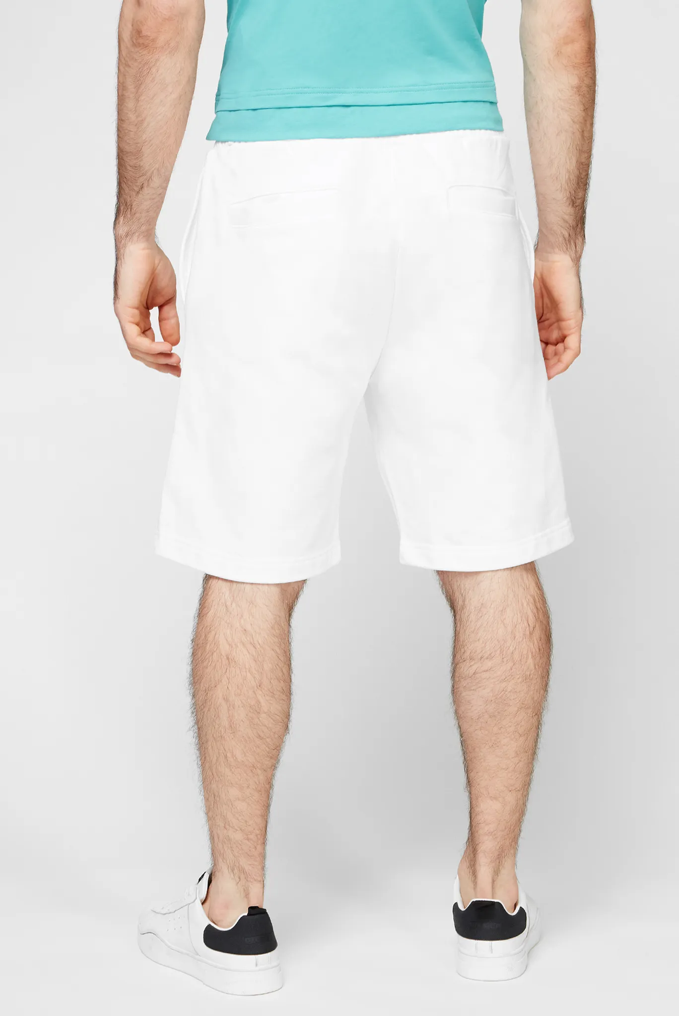 Мужские белые шорты P-CROWN LOGO SHORTS 4