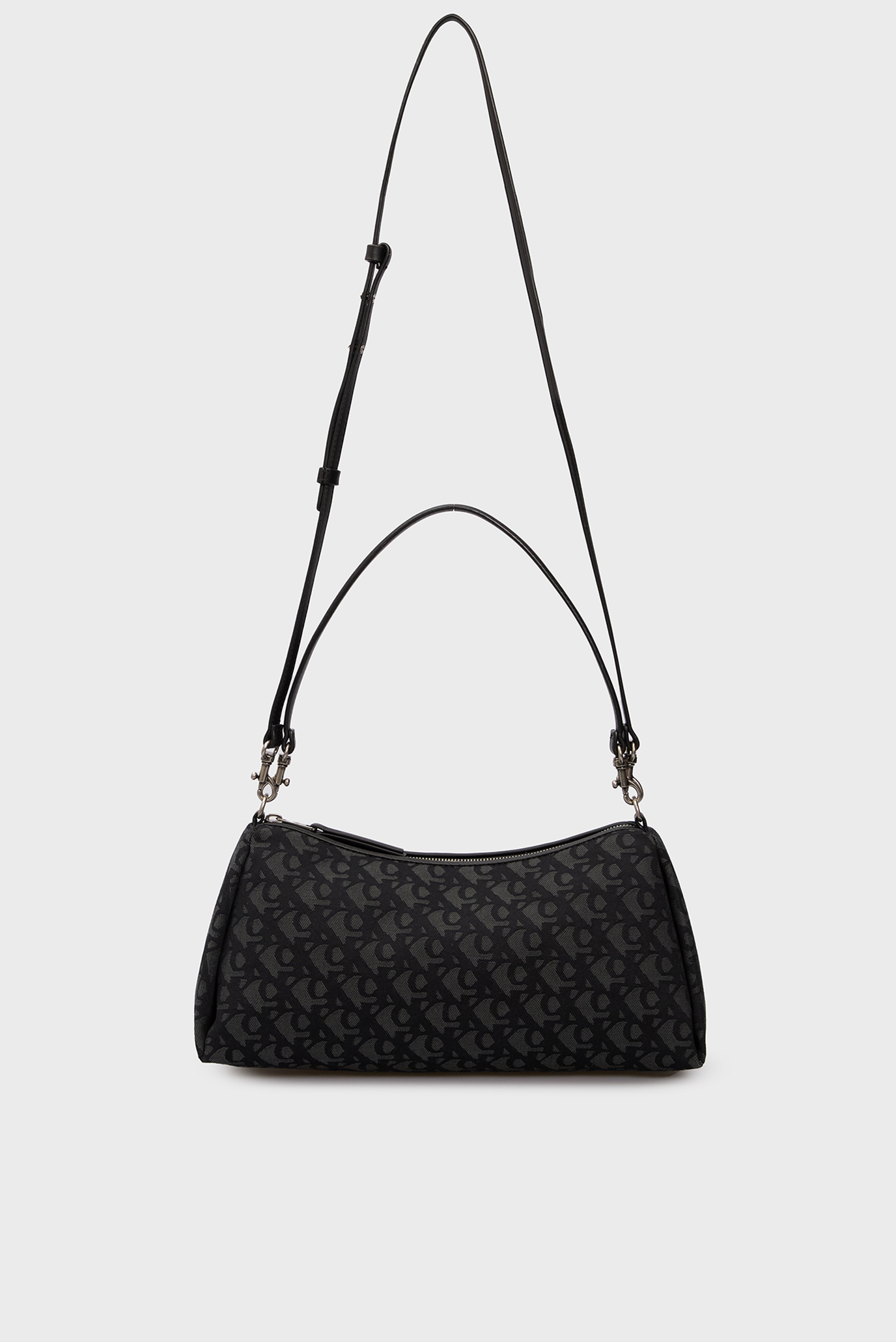 Женская черная сумка с узором DROP MONOGRAM 2