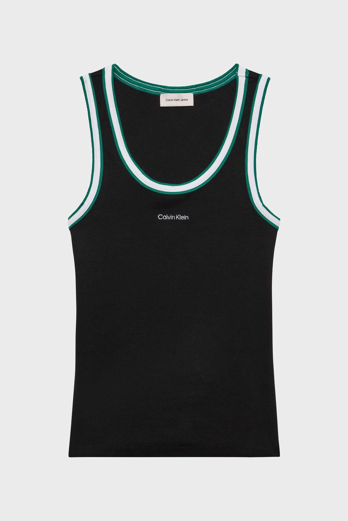 Топ COLOR BLOCK COTTON RIB CREW TANK 1