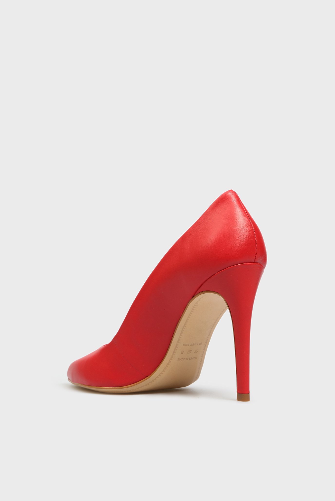 Женские красные кожаные лодочки Gigi 8