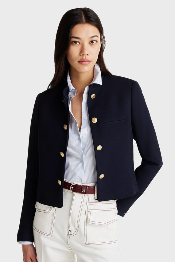 Женский темно-синий жакет PUNTO SHORT SB BLAZER JACKET
