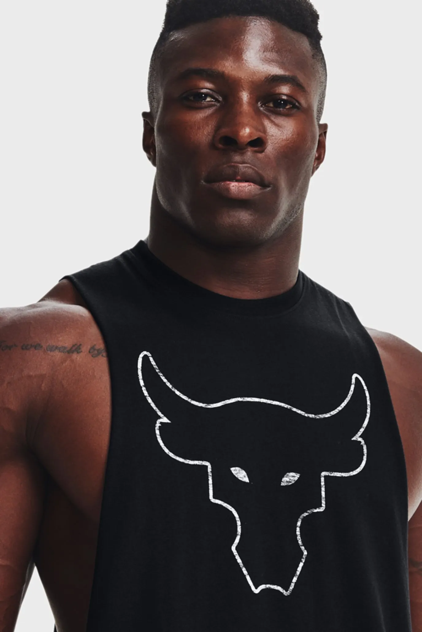 Мужская черная майка UA Pjt Rock Brahma Bull Tank 4