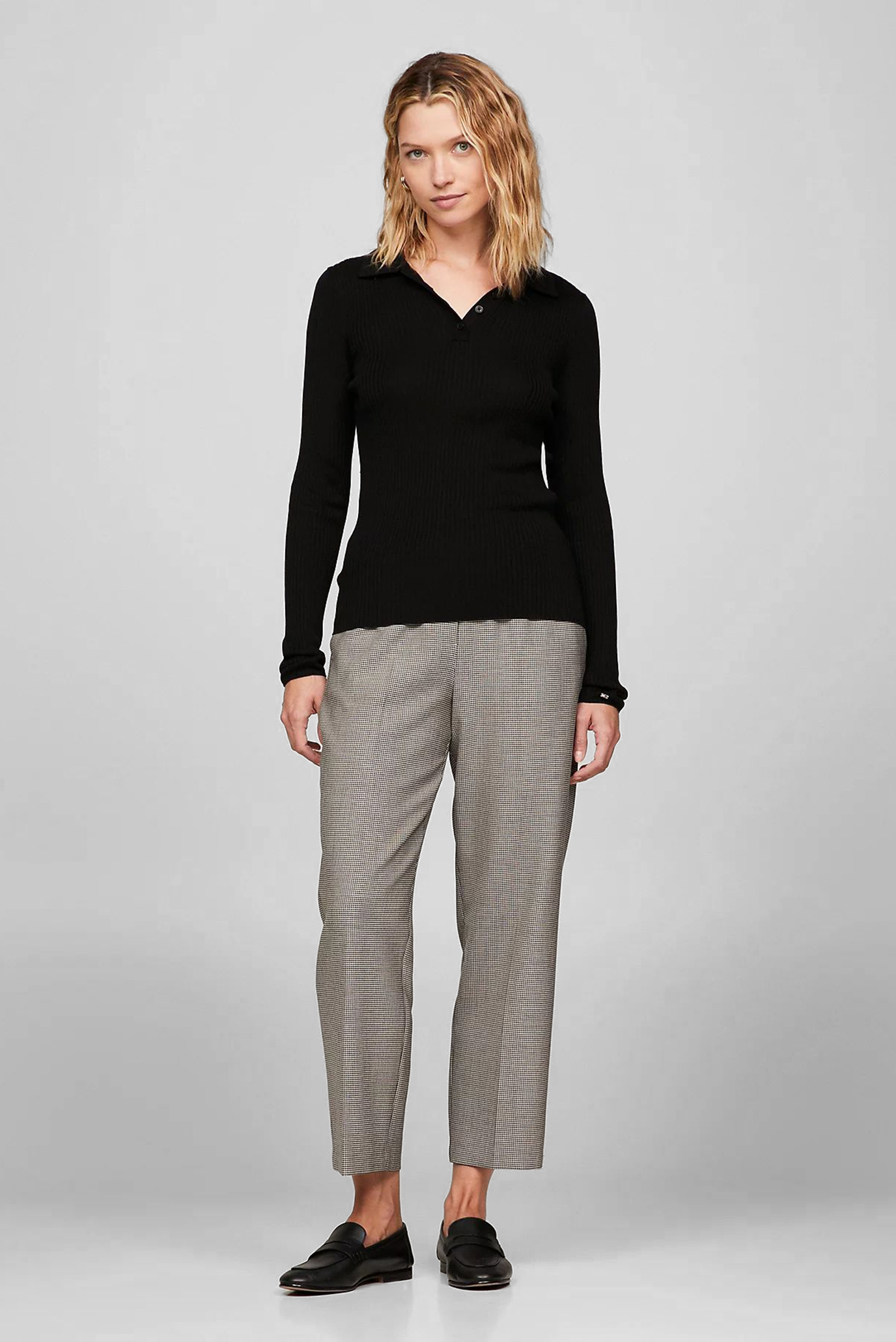 Поло FINE RIBS POLO SWEATER 2