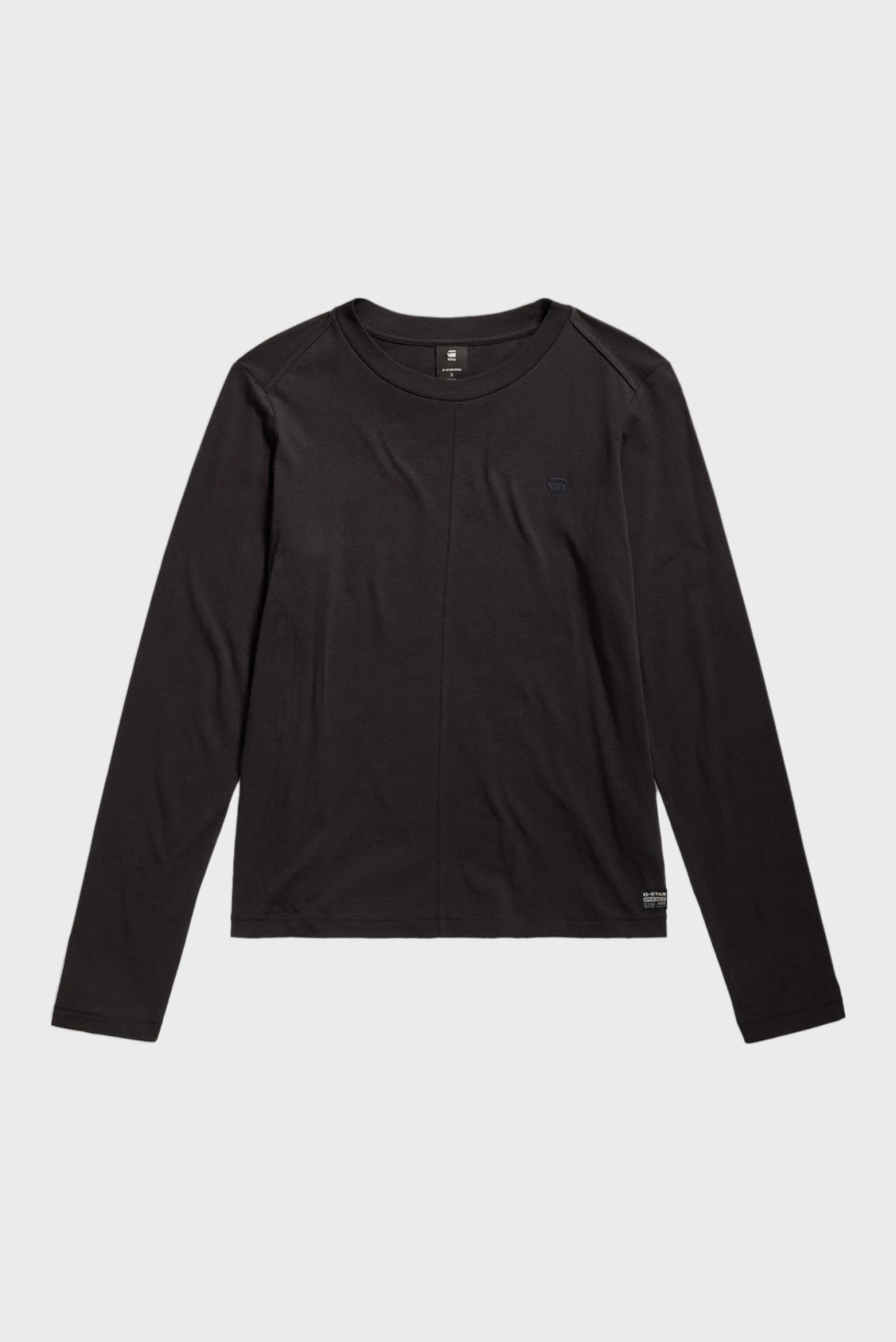 Женский черный лонгслив 4