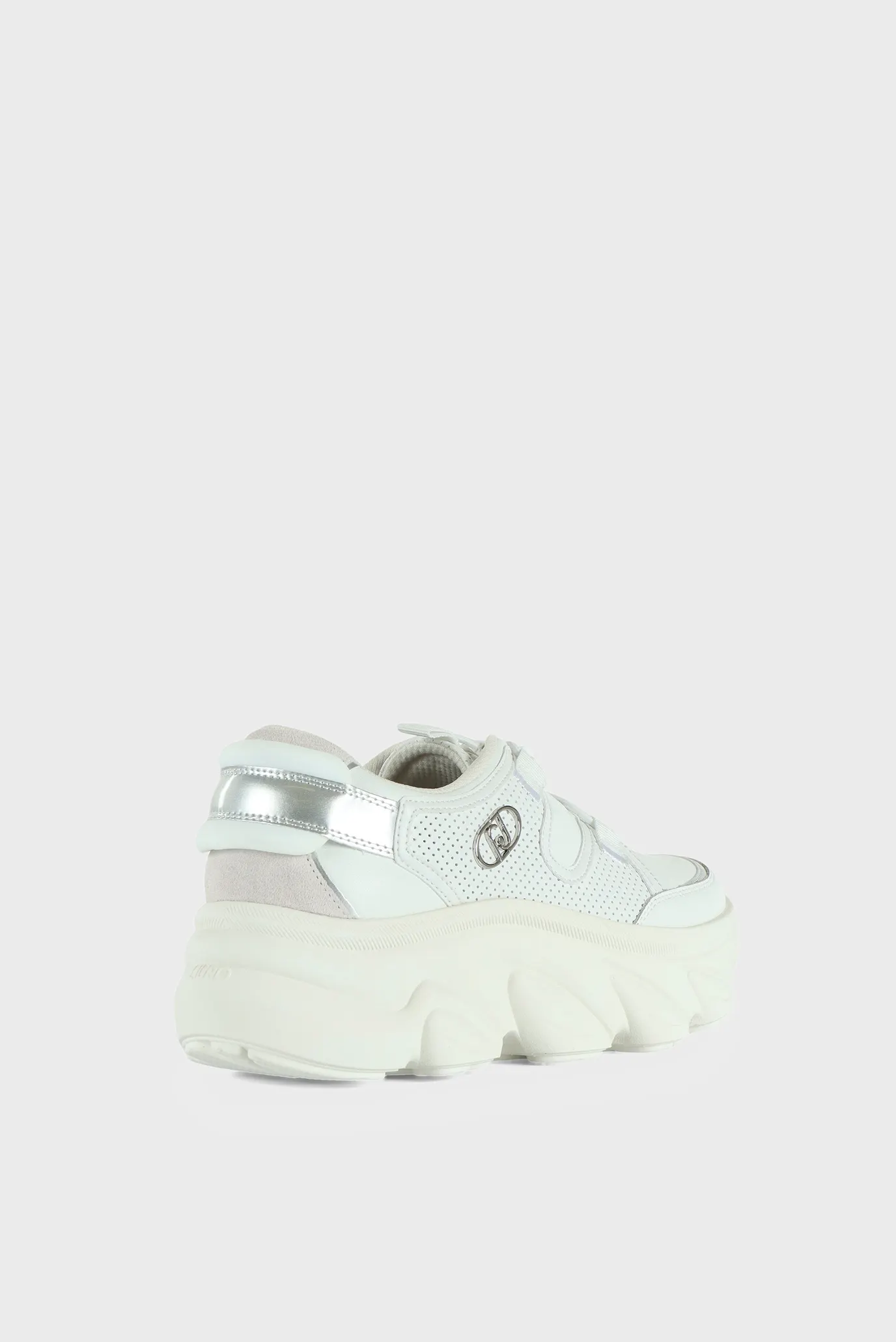 Кроссовки STEFFY 02 - SNEAKER CALF LEATHER PERFORA WHITE 3