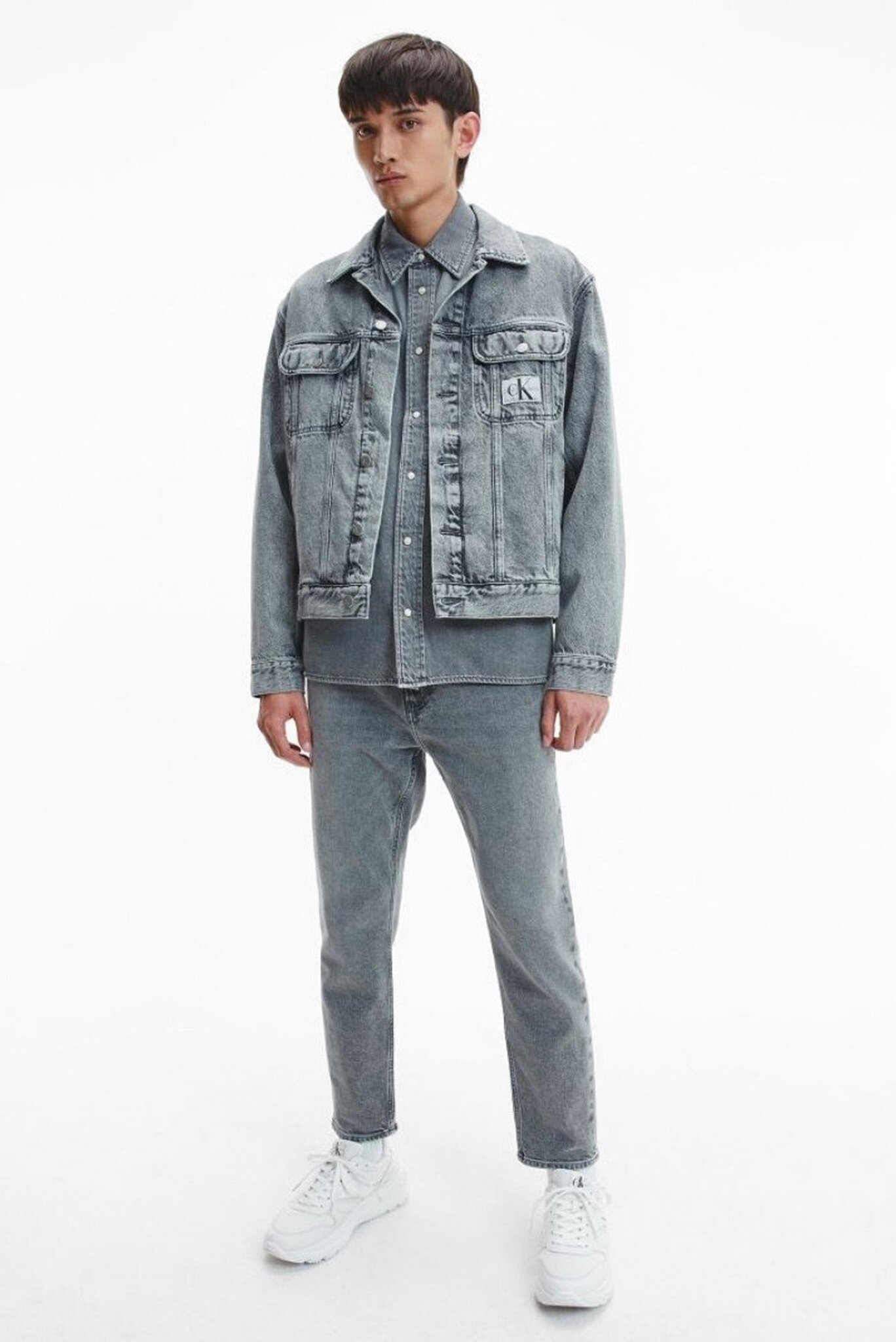 Мужские серые джинсы 4