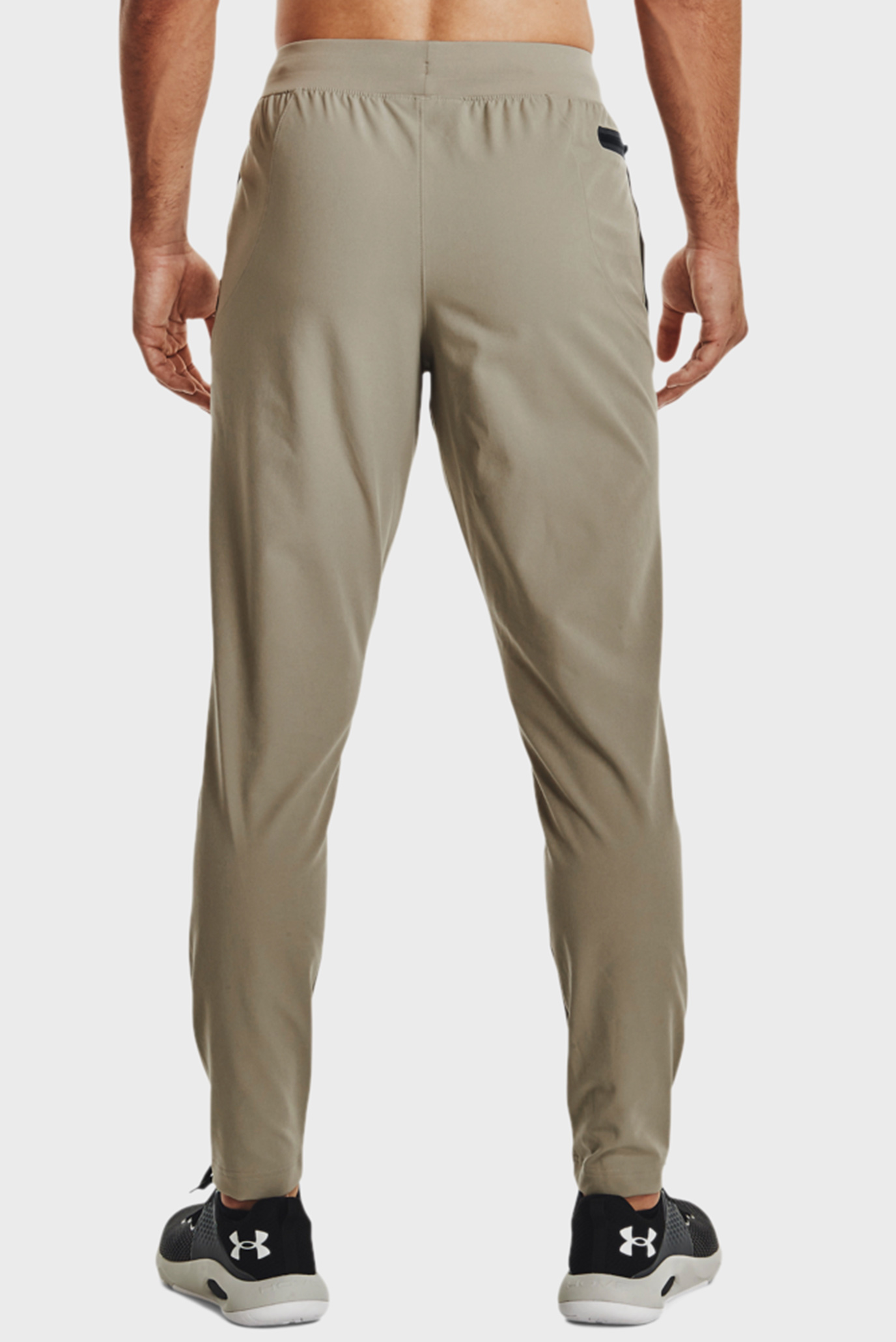 Мужские бежевые спортивные брюки UA UNSTOPPABLE TAPERED PANTS 3