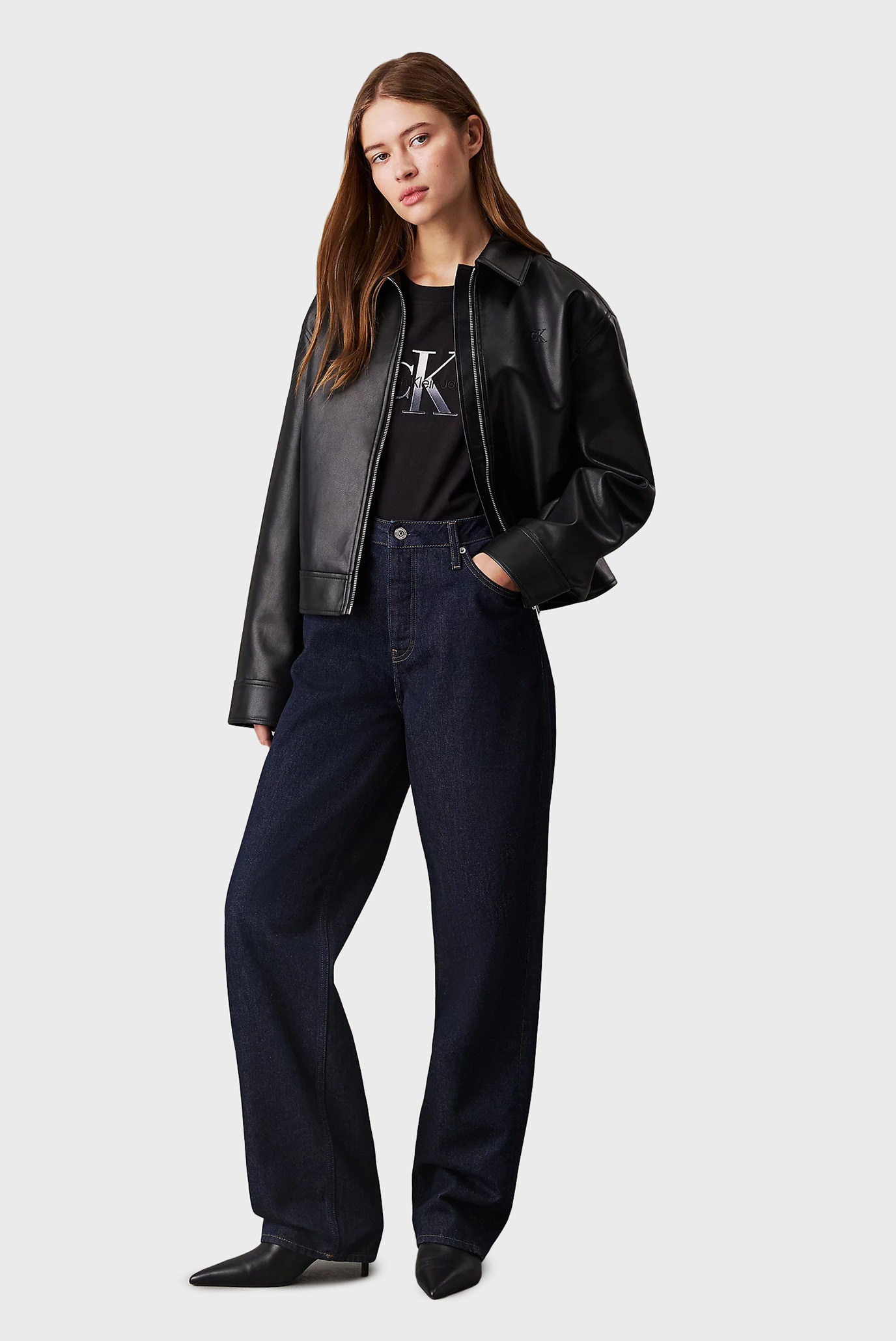 Куртка кожаная FAUX LEATHER ZIPPED JACKET 3