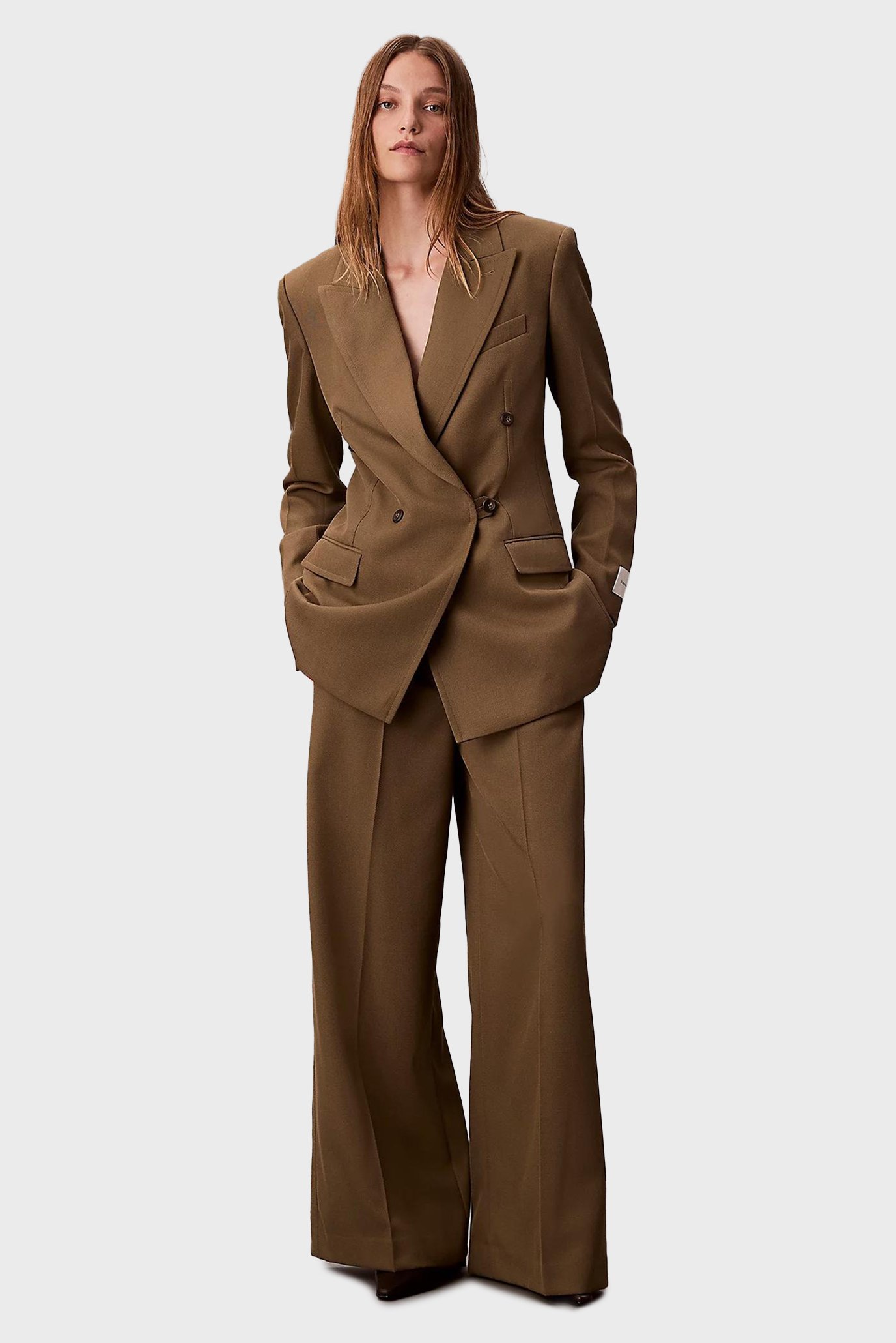 Брюки Wool Gaberdine Wide Leg Trouser 1