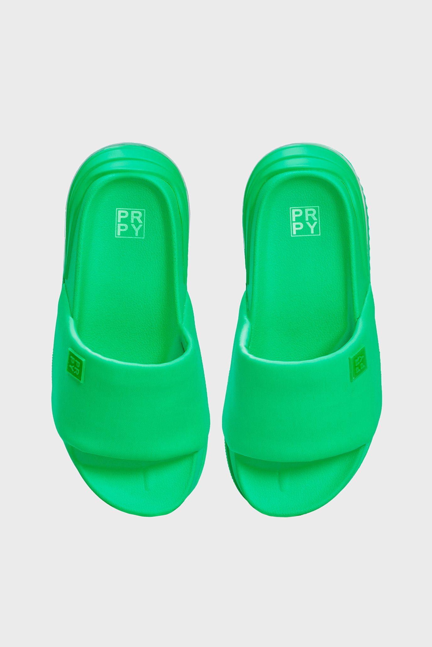 Женские зеленые кожаные слайдеры Addison 4