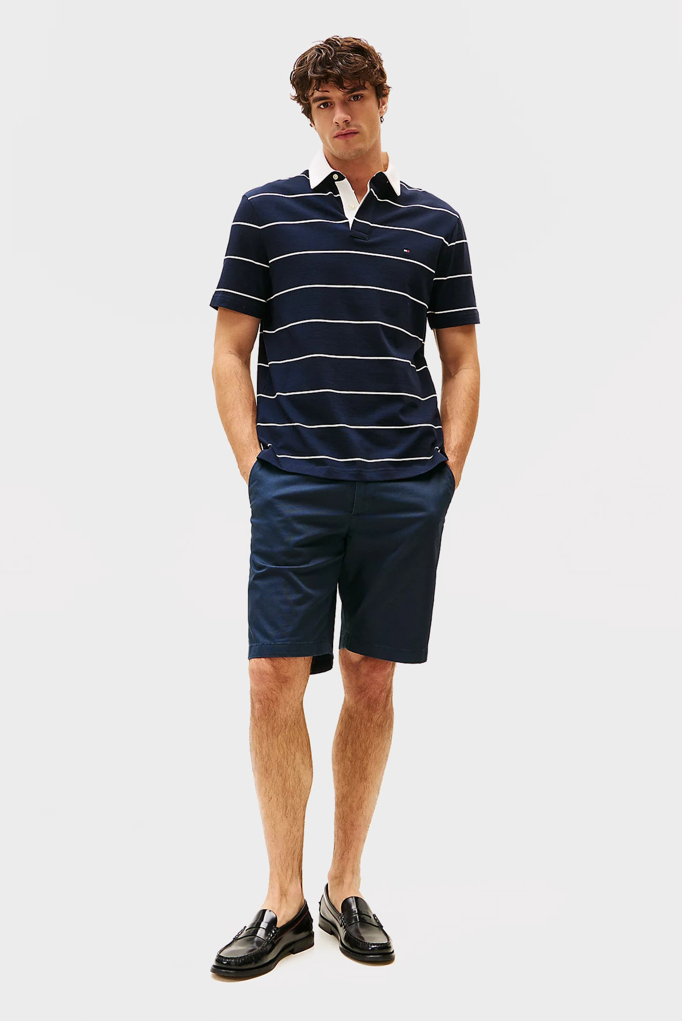 Мужские темно-синие шорты HARLEM PRINTED STRUCTURETommy Hilfiger Мужские темно-синие шорты HARLEM PRINTED STRUCTURE 2