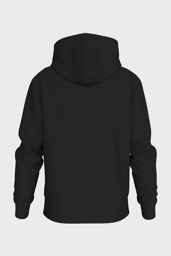 Мужское черное худи DISTRESSED MONOLOGO