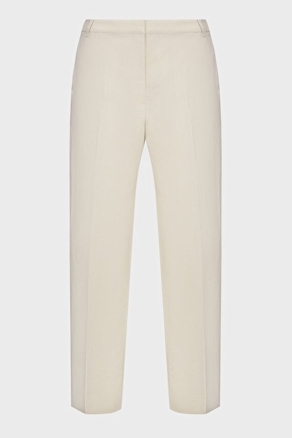 Штаны LINEN BLEND SLIM STRAIGHT PANT