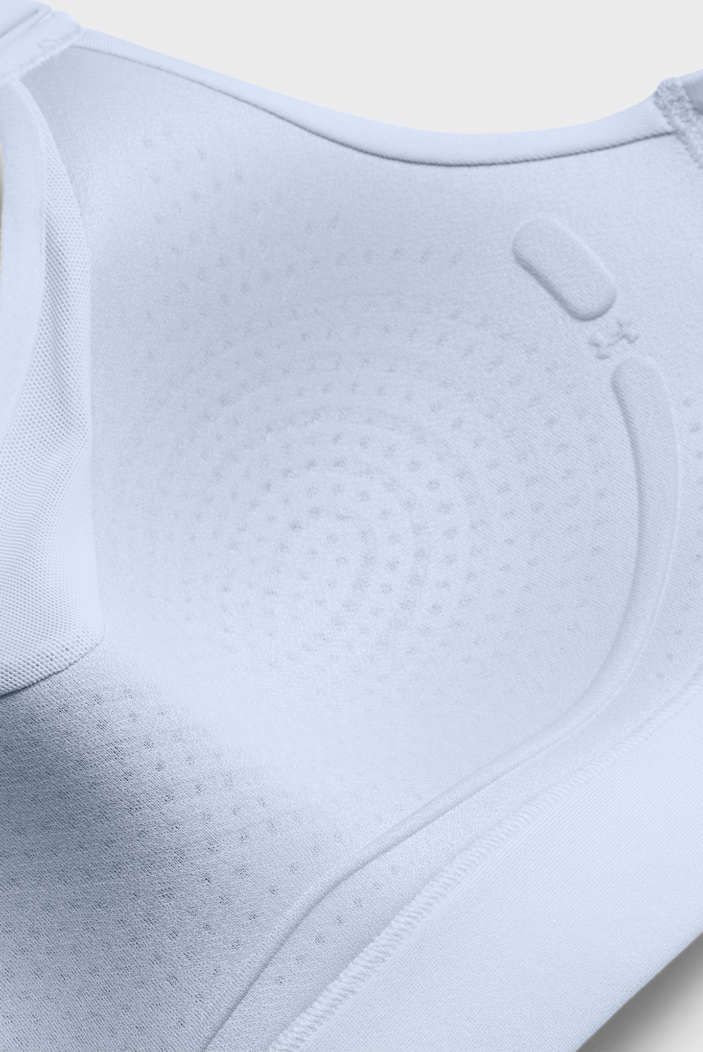 Женский голубой топ UA Infinity High 2.0 Bra 5