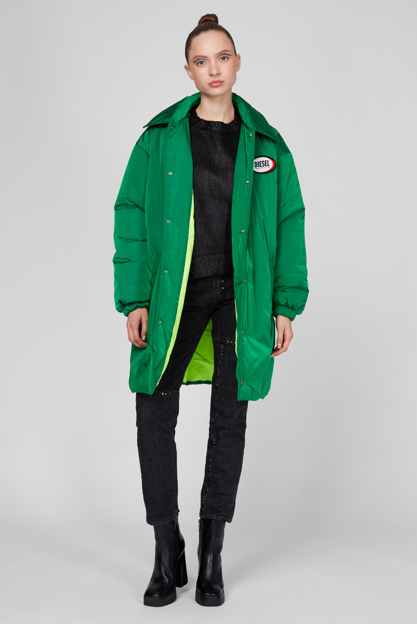 Женский черный свитшот M-NADYA 5