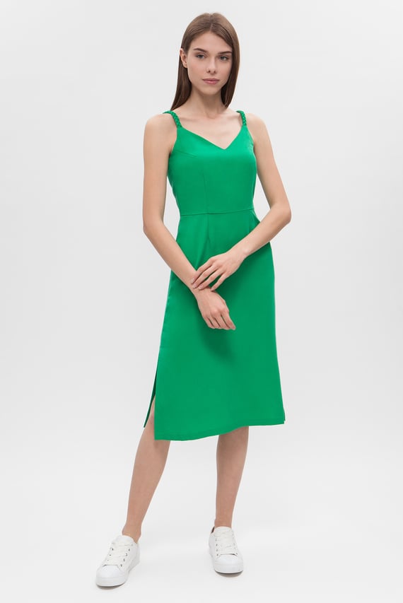 Женское зеленое платье Tommy Hilfiger